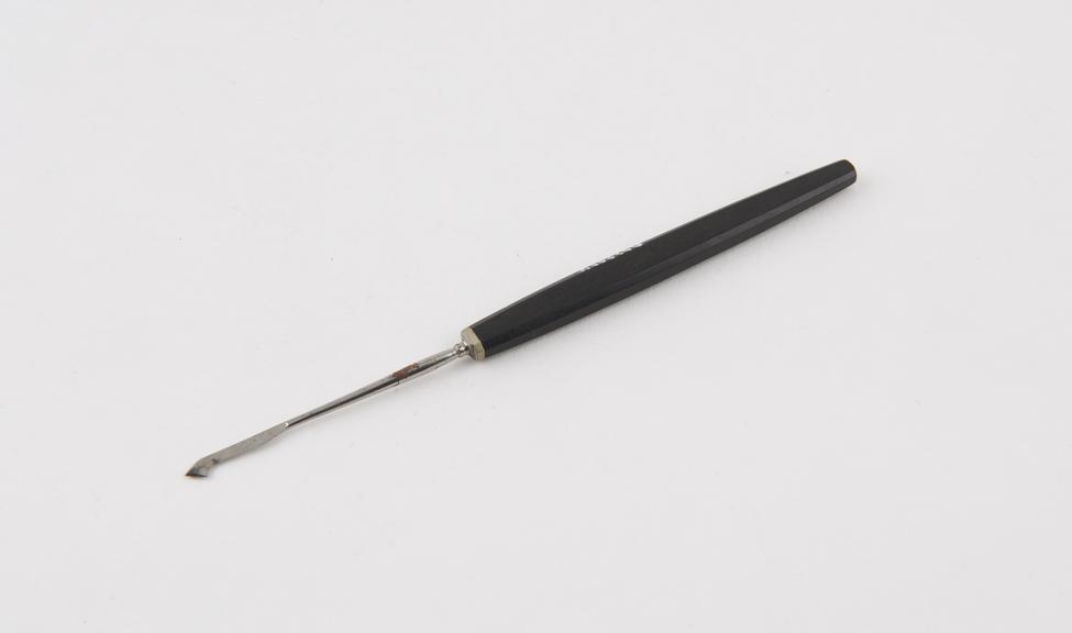 Neursurgical(?) instrument, Bernard's, steel with ebony handle