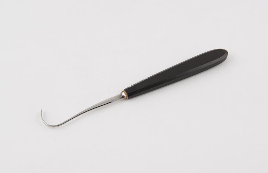 Needle, possibly Cooper's, steel with ebony handle