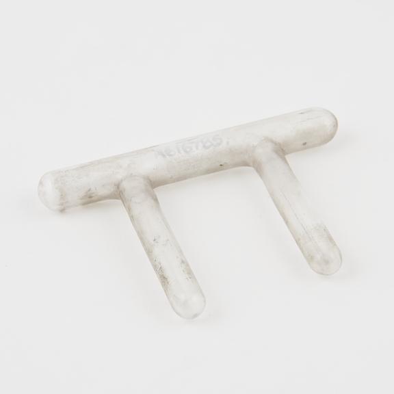 Glass tubing, possibly part of a ligature dispenser