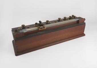 Resistance box from Threlfall gravity balance