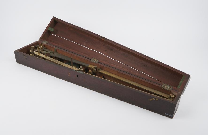 Brass pantograph in wooden box by William Cary