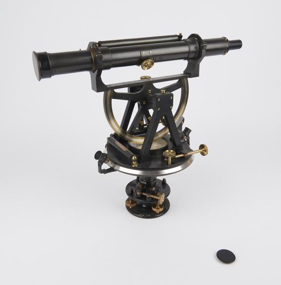 Altazimuth theodolite with spare lens cap, by Thomas Jones