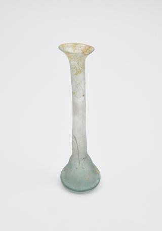 Glass unguent bottle, Roman, 151-300AD