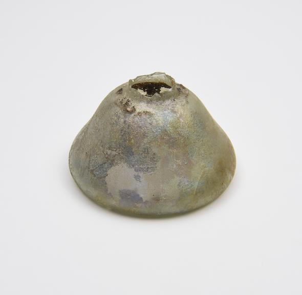 Glass body only, from an unguent bottle, Roman, 151 to 300 AD