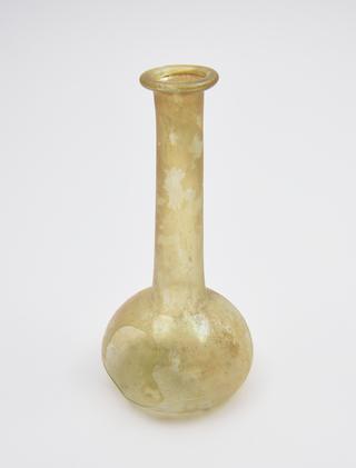 Glass unguent bottle, Roman, 151-300AD