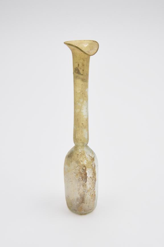 Glass flask, tall and narrow, Bytantine, 401-700AD