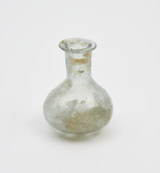 Glass flask, Roman, 1-150AD