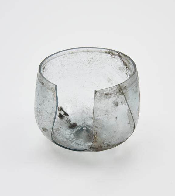 Glass cup, Roman, 151 to 300 AD