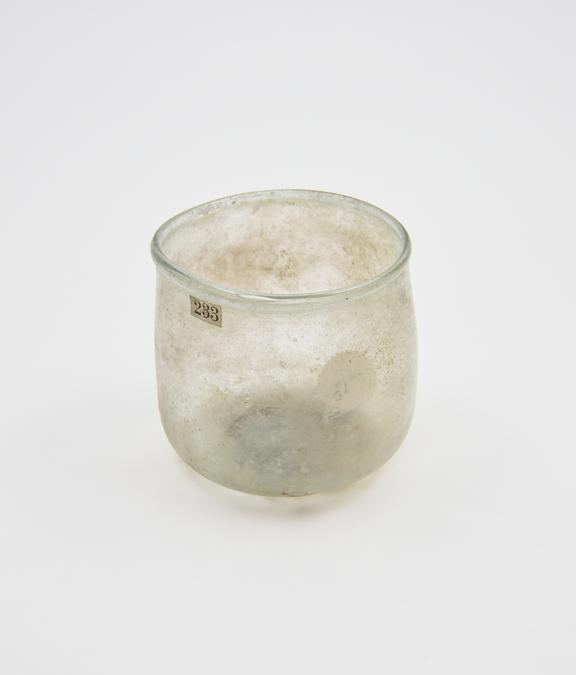 Glass drinking vessel, Roman, 151-300 AD