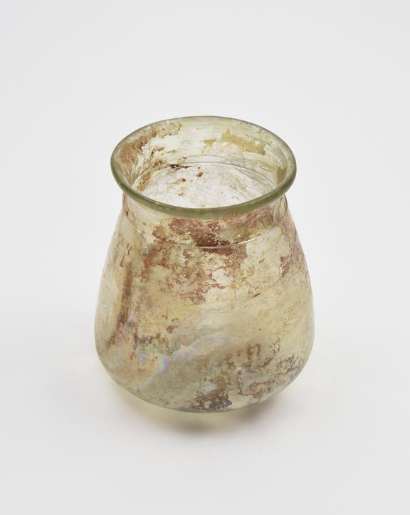 Glass cup, Roman, 151-300 AD