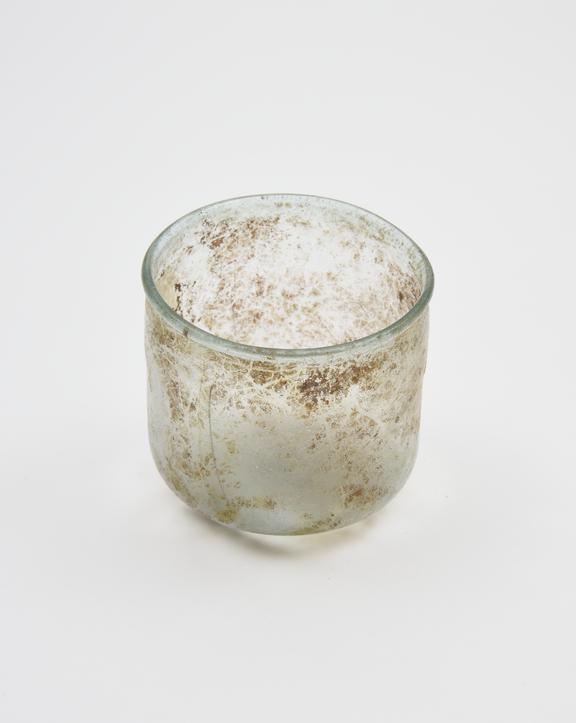 Glass cup, Roman, 151 to 300 AD