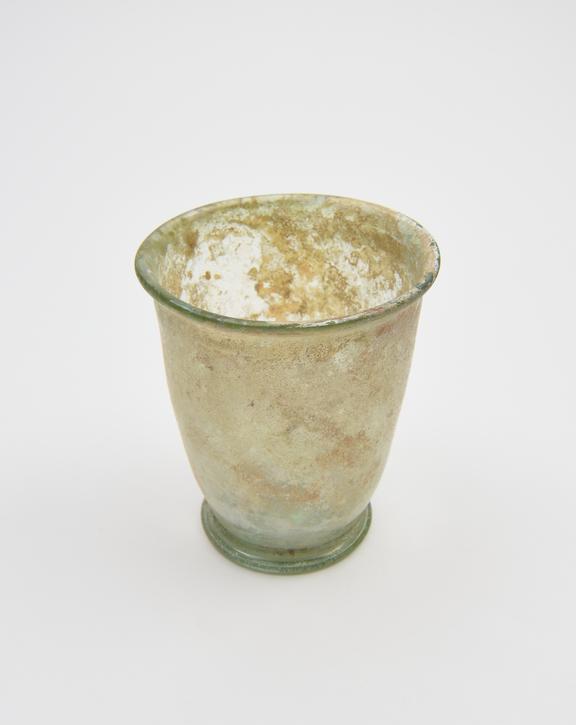 Glass drinking vessel, Roman, 151-300AD