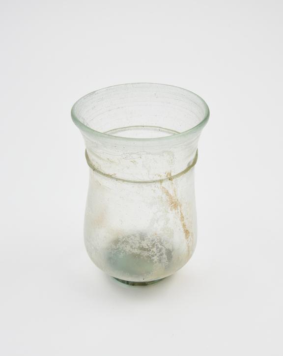 Glass cup, Roman, 251-450AD