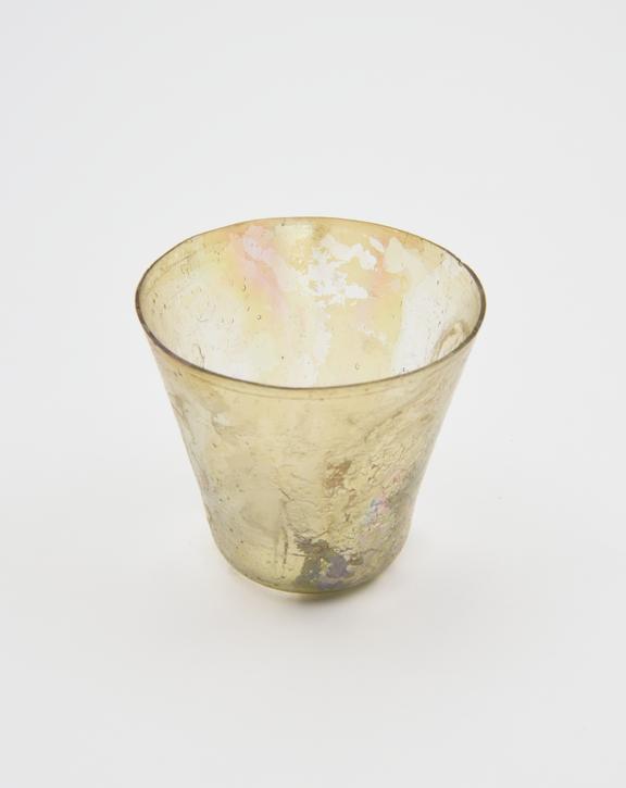 Glass cup, Roman, 251-450AD