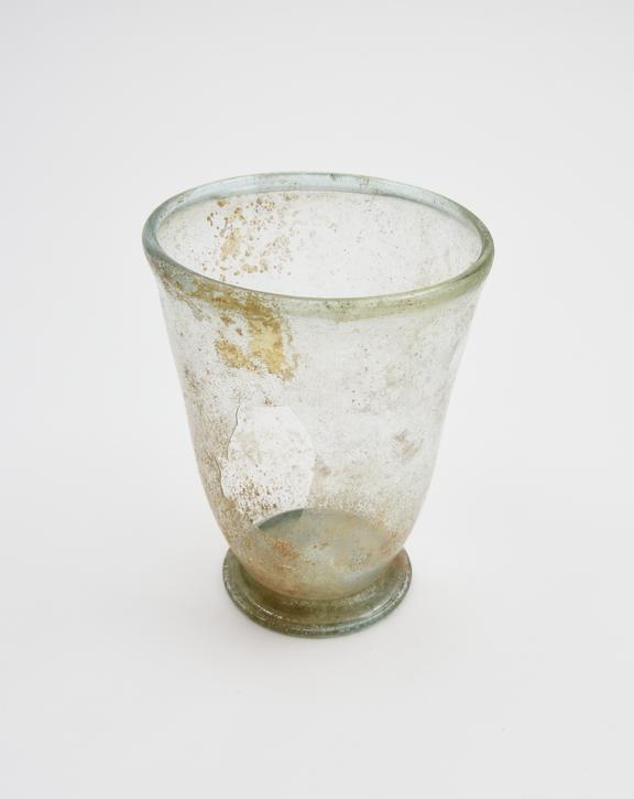 Glass cup, Roman, 251-450AD