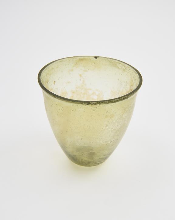 Glass cup, Roman, 251 to 450 AD