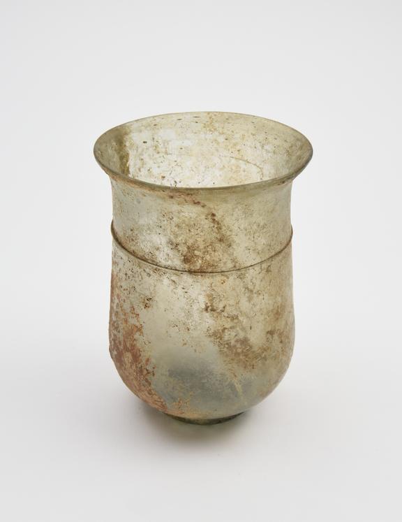 Glass cup, Roman, 251-450AD