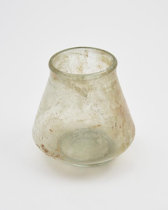 Glass cup, Roman, 151-300 AD