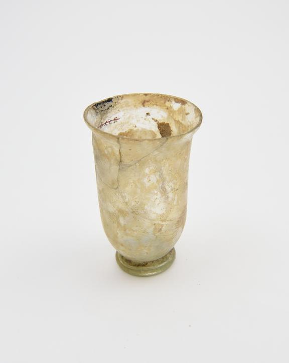 Glass cup, Roman, 251-450AD