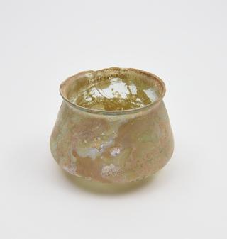 Glass cupping or drinking vessel