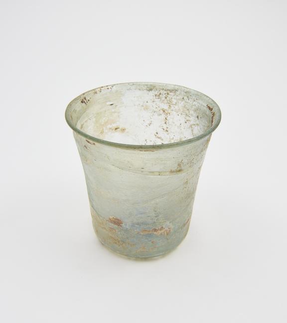 Glass cup, Roman, 251 to 450 AD