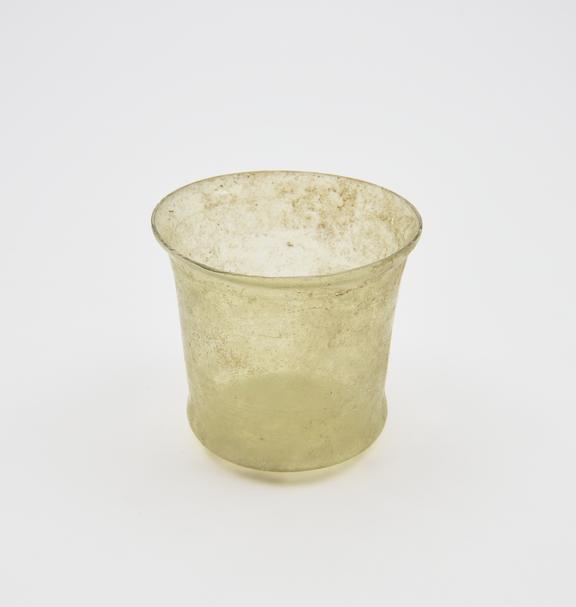 Glass cup, pale green