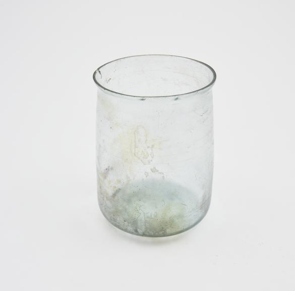 Glass cup, Roman, 251-450 AD