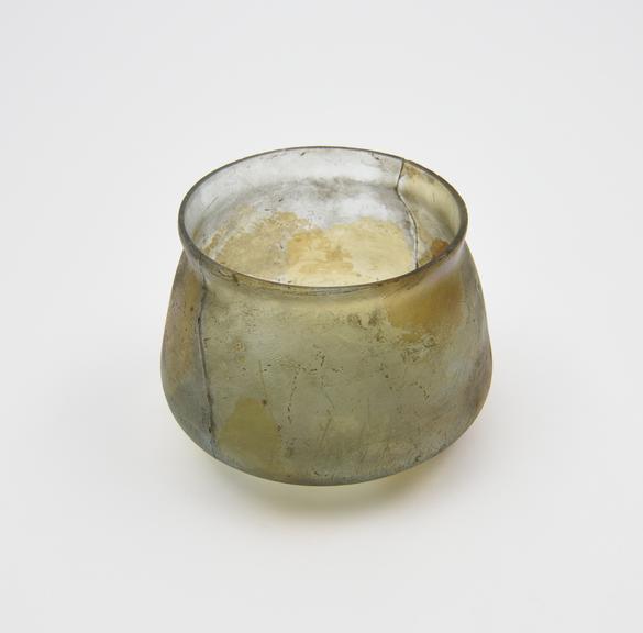 Glass cup, Roman, 151 to 300 AD