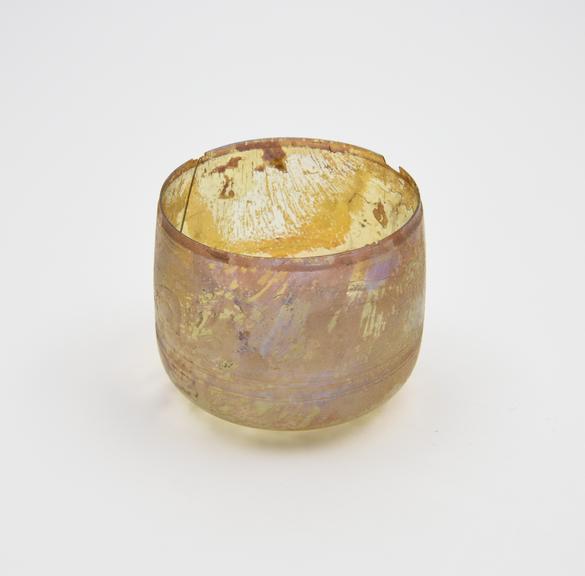 Glass cup, Roman, 151-300AD