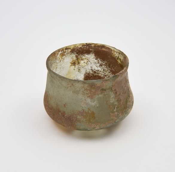 Glass cupping or drinking vessel, Roman, 1-150AD