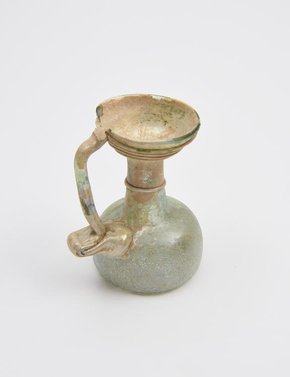 Glass jug, Roman, 251-450 AD