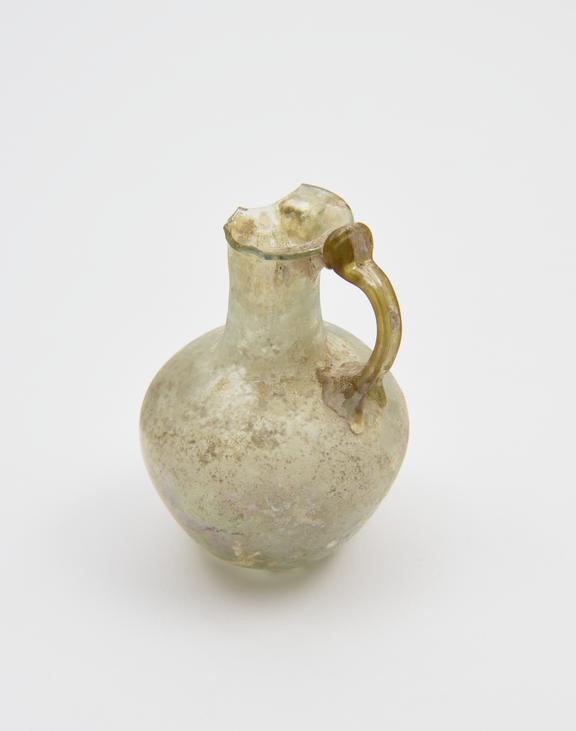 Glass jug, Roman, 251-450AD