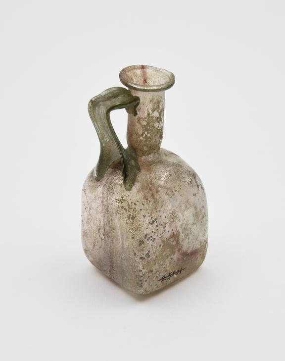 Glass bottle, Roman, 151 to 300 AD