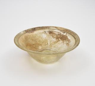 Glass bowl, Roman, 151 to 300 AD