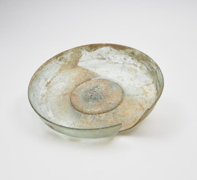 Glass dish, Roman, 151-300AD