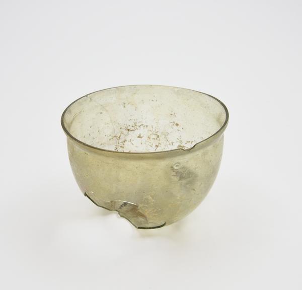 Glass cup, Roman, 251 to 450 AD