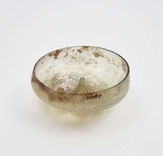 Lower half of a glass bowl only