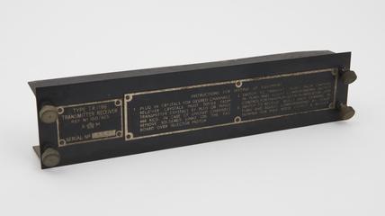 Instruction panel for transmitter/receiver type TR1196