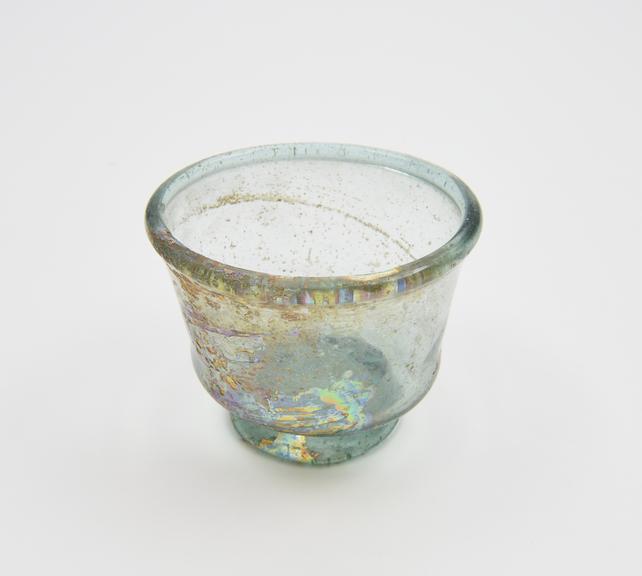 Glass cup, Roman, 251-450AD