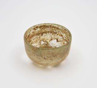 Glass bowl, Roman, 151-300 AD