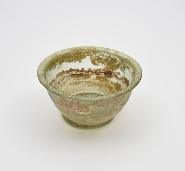 Glass bowl, Roman, 151 to 300 AD