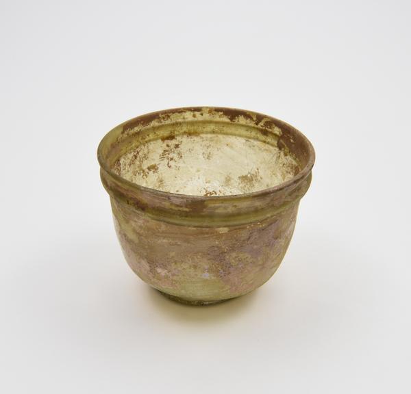 Glass cup, Roman, 251-450AD