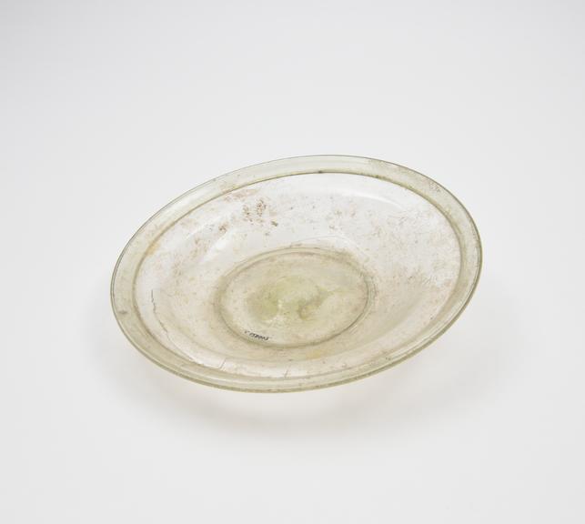 Glass dish, Roman, 151 to 300 AD