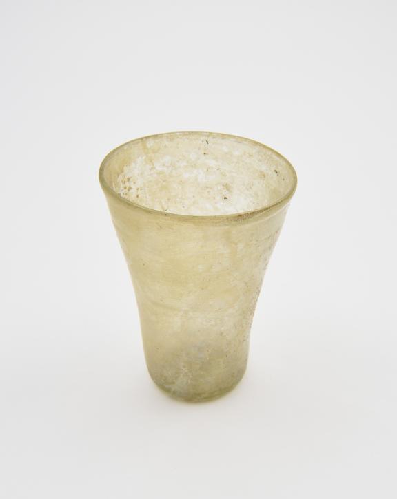 Glass cup, Roman, 251 to 450 AD