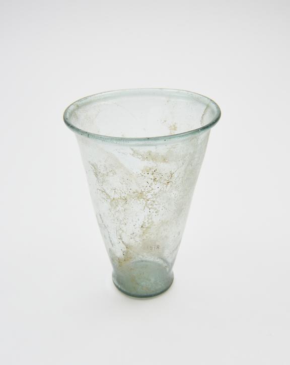 Glass cup, Roman, 251-450AD