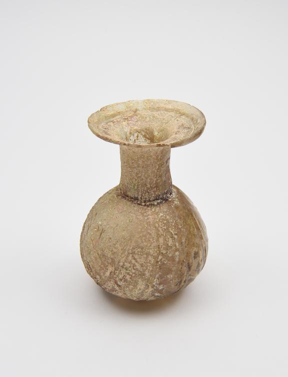 Glass flask, Roman, 251-450AD