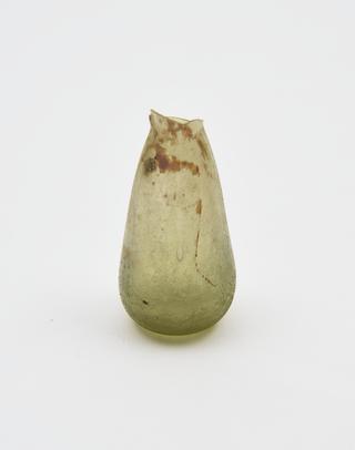 Glass unguent bottle, Roman, 151-300AD