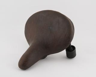 Leather saddle, from 3.5 hp Triumph motorcycle, 1907