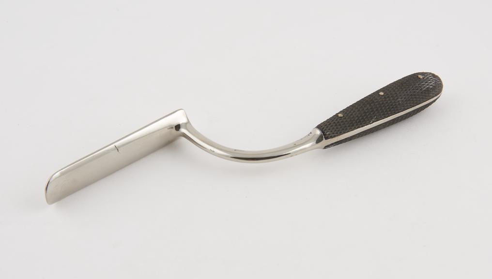 Retractor, Pean, steel, chronium plated, with ebony handle