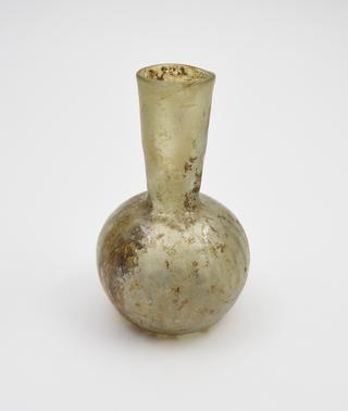 Glass flask, Byzantine, 401-700AD